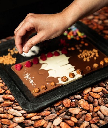 Selfmade chocolate bar